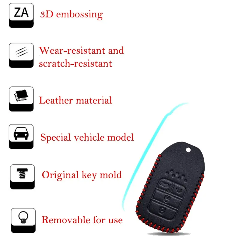 Cover Remote Honda Untuk Honda wrv HRV / CRV / Jazz / BRV 2014-2022 Car Kunci Penutup 3