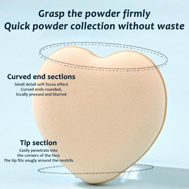 Product Introduction of Love Fingertip Thumb Finger Cushion Mini Powder Puff Loose Powder Makeup Puff 36
