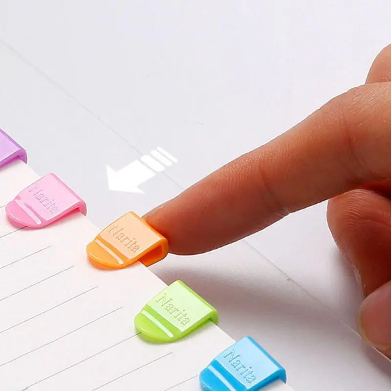 Colorful Mini Clips for Notebooks, 20pcs Potable Paper File Bookmarks, Office Supplies for Home School Dormitory
