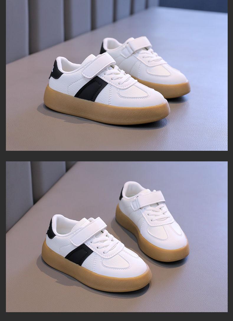 Product Introduction of Children's Shoes Children's Sneaker 2024 New Girls' Sneakers Boys' Moral Training Shoes Middle and Big Children Students Soft Bottom Skateboard Shoes 16