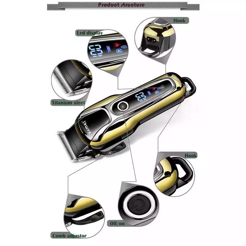 Product Introduction of KEMEI 1990 Alat Cukur Turbo Kemei 1990 Clipper Kemei KM-1990 Cukruan Rambut Kemei KM1990 TURBO KM-1990 Mesin Cukur Rambut 3