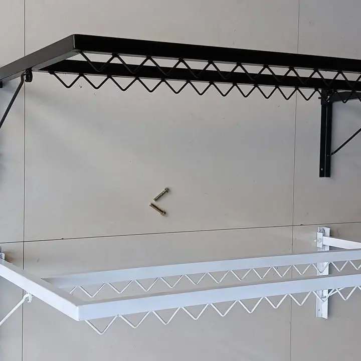 Jemuran Lipat Minimalis Galvanis Anti Karat - 60cm, 80cm, 100cm Pakaian