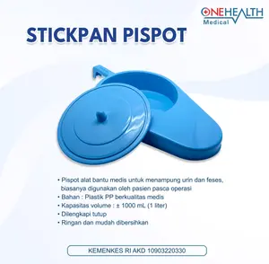 ONEHEALTH Pispot Sodok Plastik / Stickpan Plastik / Pispot Biru / Alat Bantu BAB