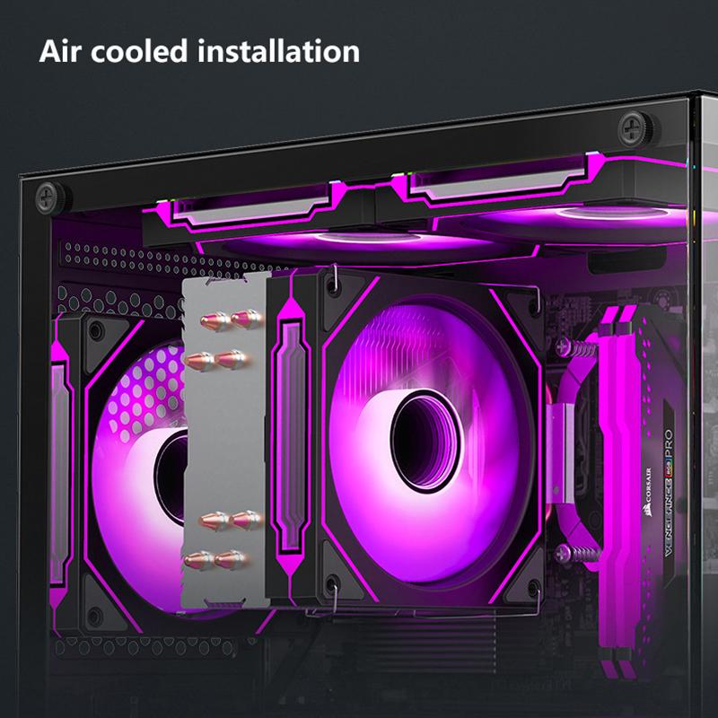 Product Introduction of 270 Degree Glass PC Case Transparent Desktop Computer Tower For M-ATX/ITX Motherboard SSD 7 Air Cooling Fans 320mm Graphic Card 20