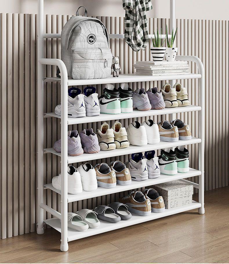 Product Introduction of Integrated Coat and Shoe Rack Multi-layer Household Entrance Floor-standing Clothes Rack Coat Rack Shoe Cabinet Entrance Simple Rental Room 3