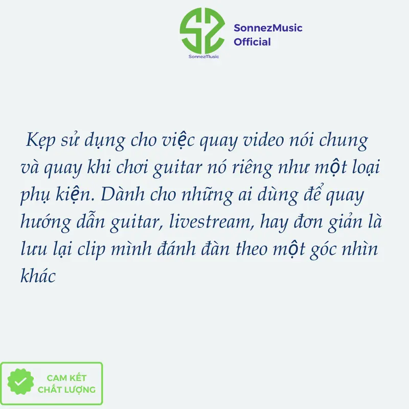 Giá điện thoại, kẹp điện thoại livestream quay video guitar - Sonnezmusic 8