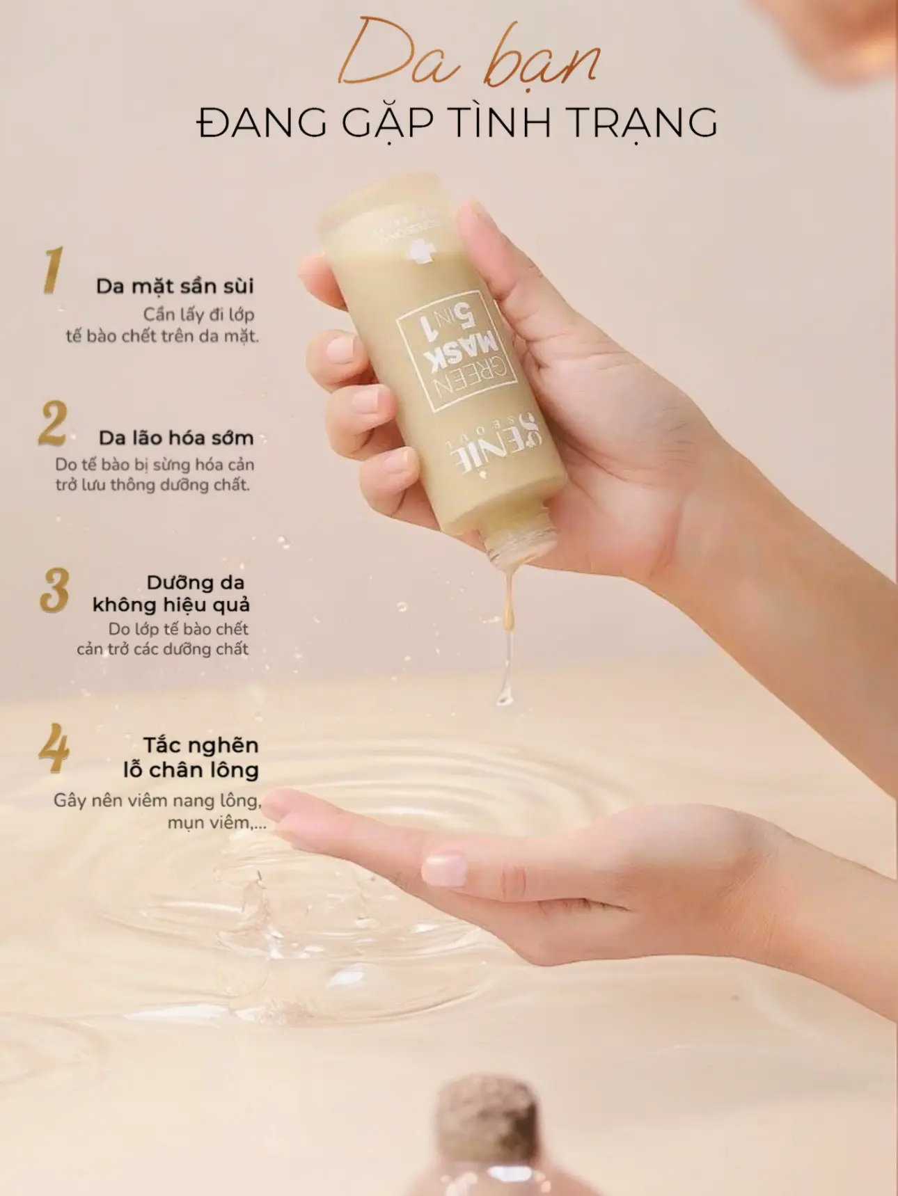 Mặt Nạ Tẩy Tế Bào Chết Thông Minh 5 in 1 Green Mask Genie