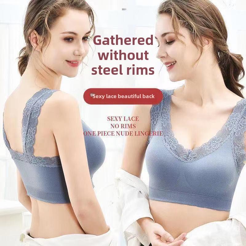 40kg-90kg Curve-Friendly Lace Bra - Sexy Back-Smoothing Tank with Wire-Free Contoured Lift, Breathable Mesh for Tropical Daily & Festival Glam 4