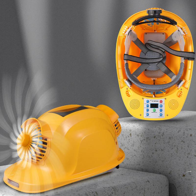 Mũ bảo hộ lao động có quạt điều hoà không khí, chống va đập, chống nóng cùng 6 chức năng tích hợp hiện đại