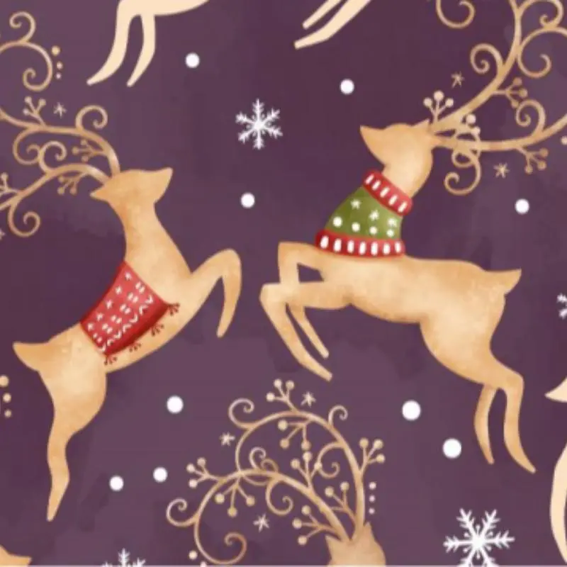 Elk & Snowflake Pattern Blanket, 1 Count Christmas Soft Air-conditioned Room Throw, Warm Nap Blanket for Home Office Travel Camping 5