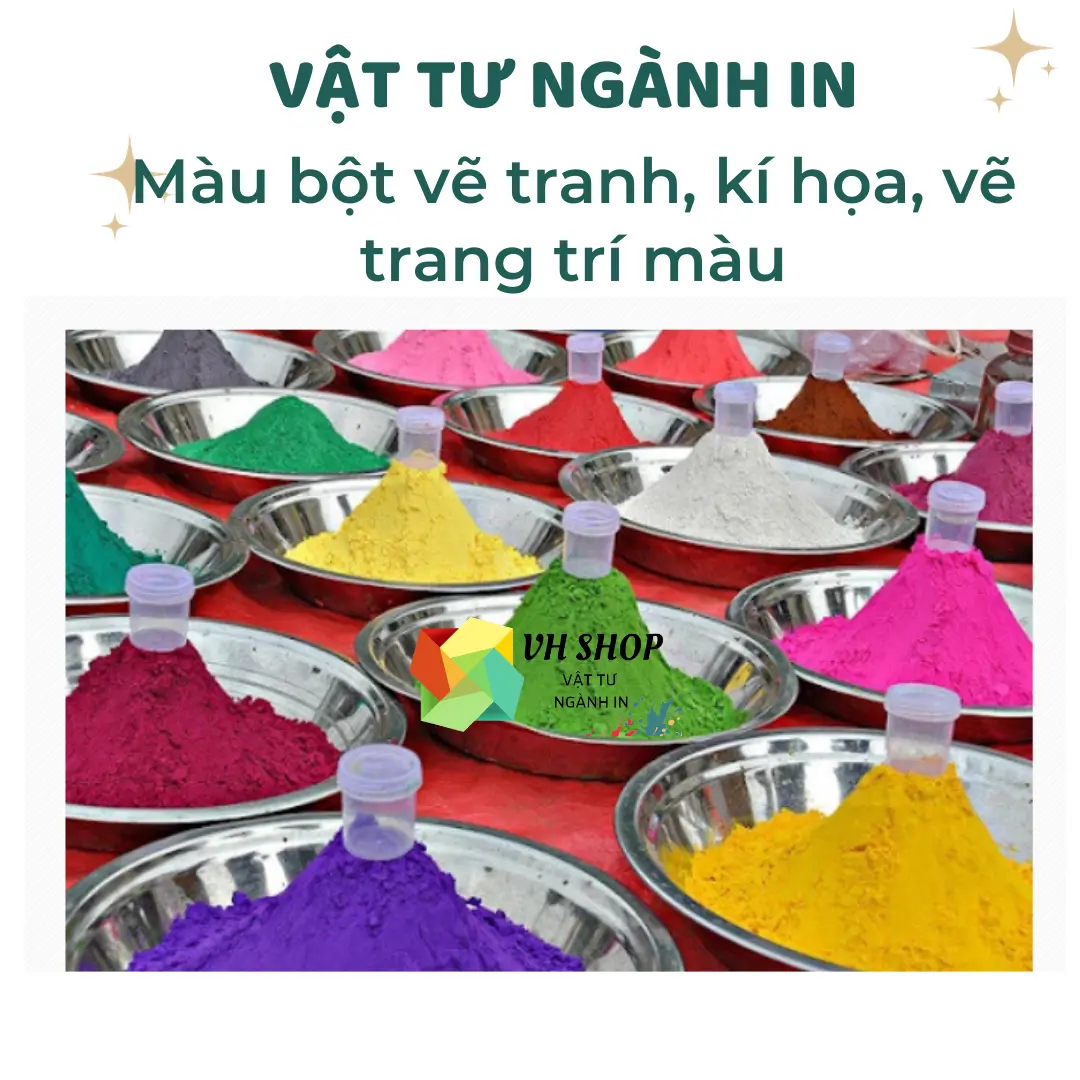 100 gram Màu bột vẽ tranh, vẽ trang trí màu, kí họa, mỹ thuật