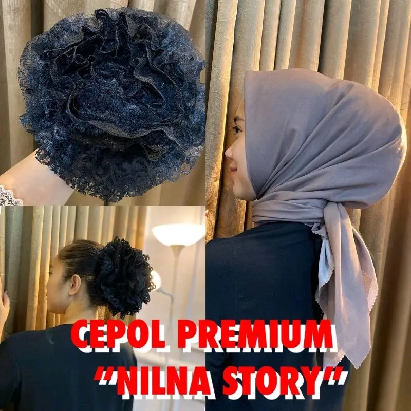 CEPOL BRUKAT / SANGGUL HIJAB JUMBO DIAMETER 20 CM BY NL CEPOL HIJAB 0