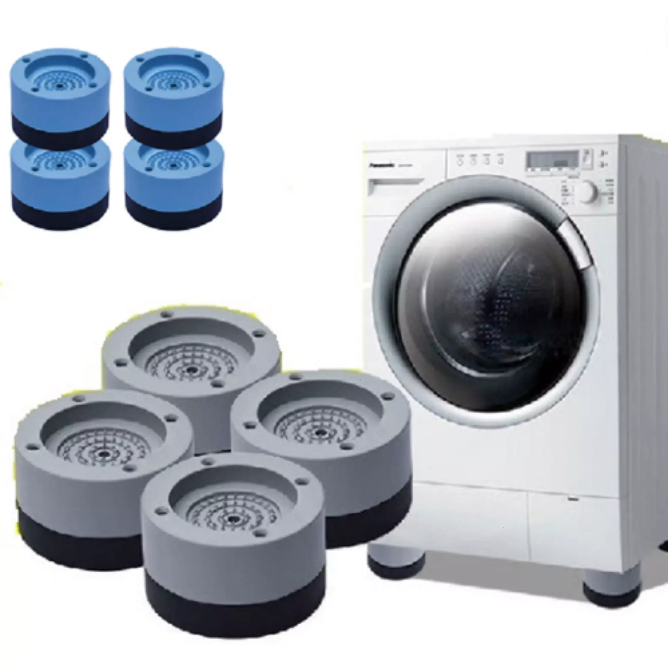Bộ 04 chân kê máy giặt chống rung chống ồn chống xê dịch giúp tăng tuổi thọ máy giặt-màu sắc ngẫu nhiên