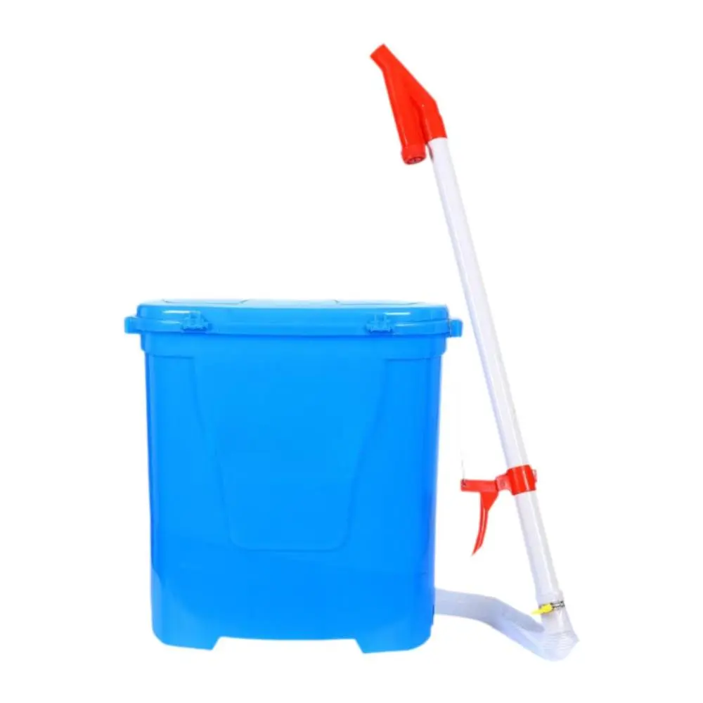 Fertilizer Spreader with Back Carrying Bucket Sturdy Manual Fertilizing Tool