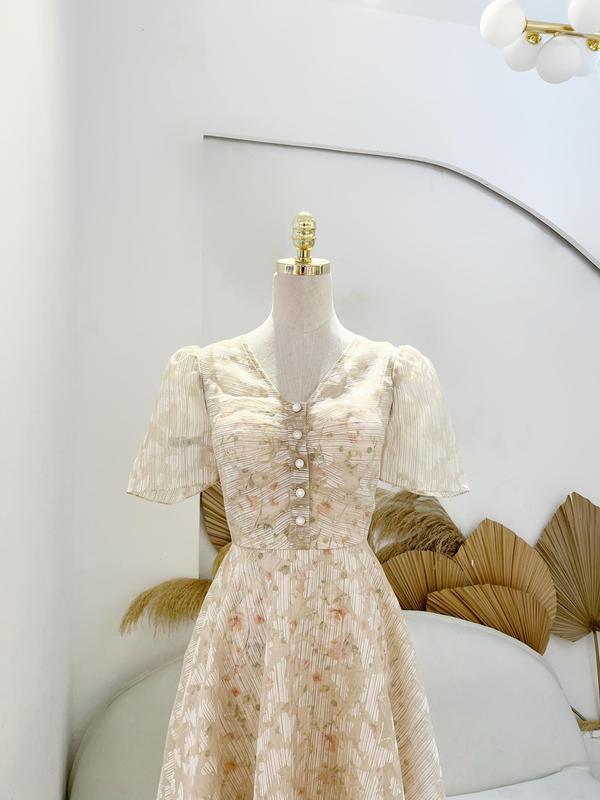 TIELA Đầm váy hoa cổ tim-Helga Dress 4