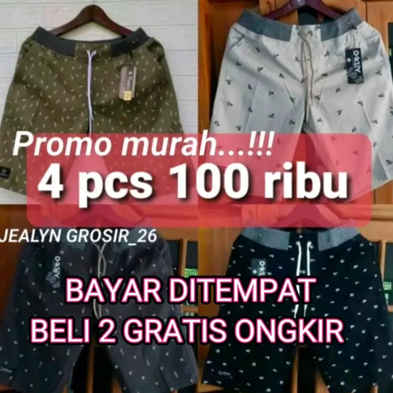 PROMO HARGA CELANA PENDEK CHINOS MOTIF DEWASA MURAH 0