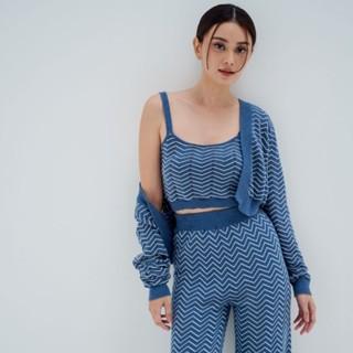 MUKU Vetiver Premium Knit Cardigan Set (Tube&Cardigan) 1