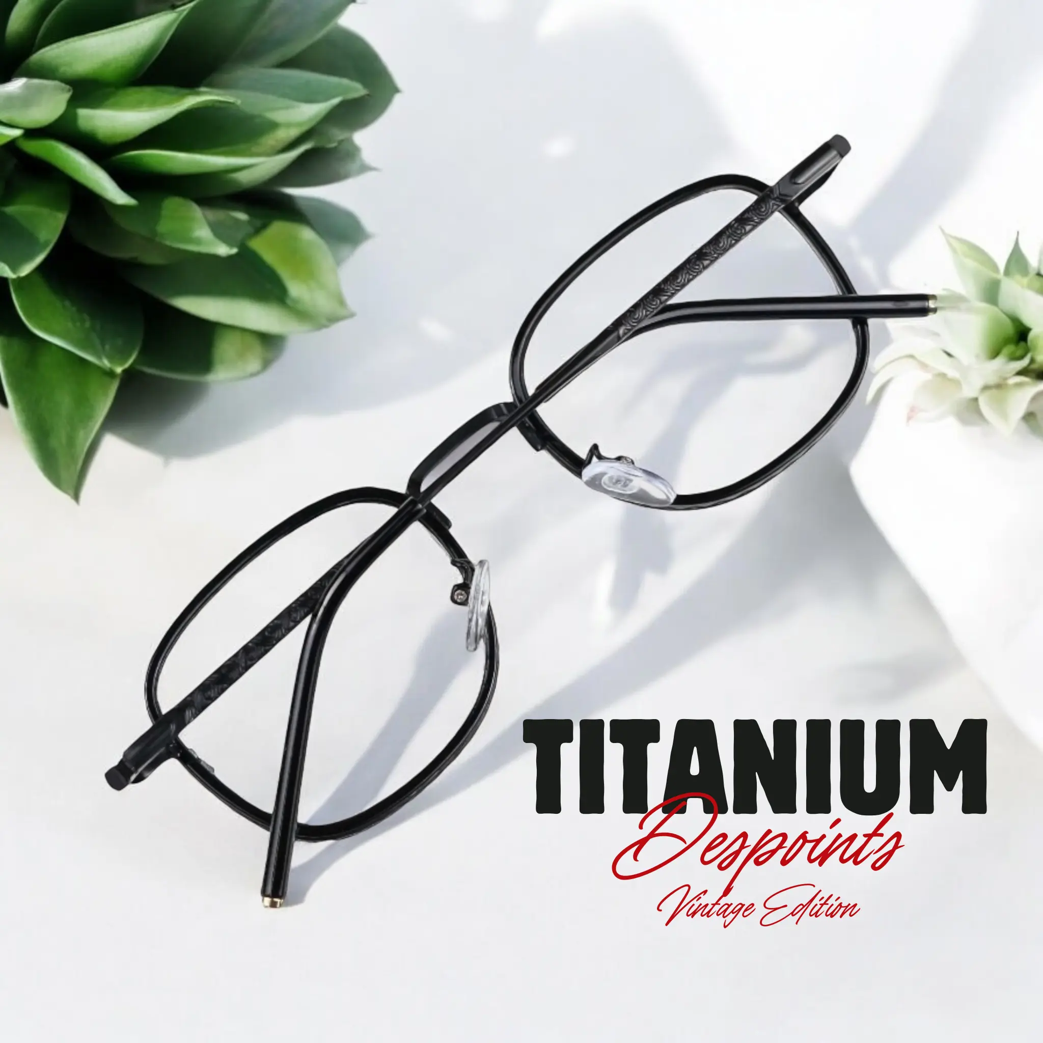 [Signature] Gọng mắt kính Titanium cao cấp, Vintage Black Edition hàng nhập Nhật, bảo hành 3 năm, có thể thay mọi loại tròng mắt. Kính Mắt Mắt Kính Tròng Kính Nam DP76