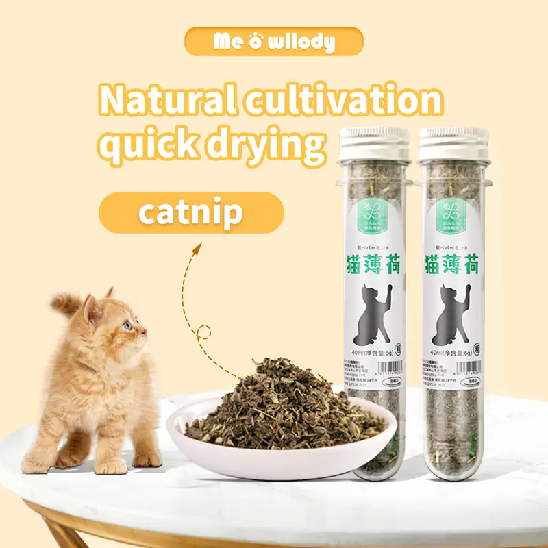 Catnip Alami 40ml dalam Botol - Relaksasi, Kebahagiaan, dan Latihan untuk Kucing Anda 0