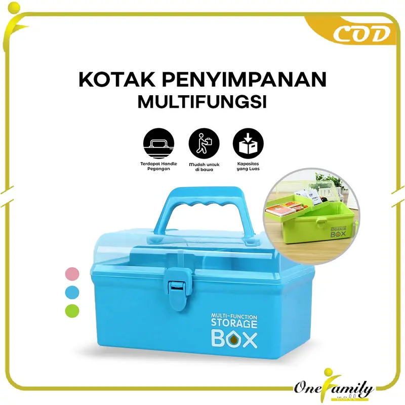COD OFM C831 Kotak Mainan Perkakas Box Organizer Storage Penyimpanan Multifungsi Dengan Tutup 0