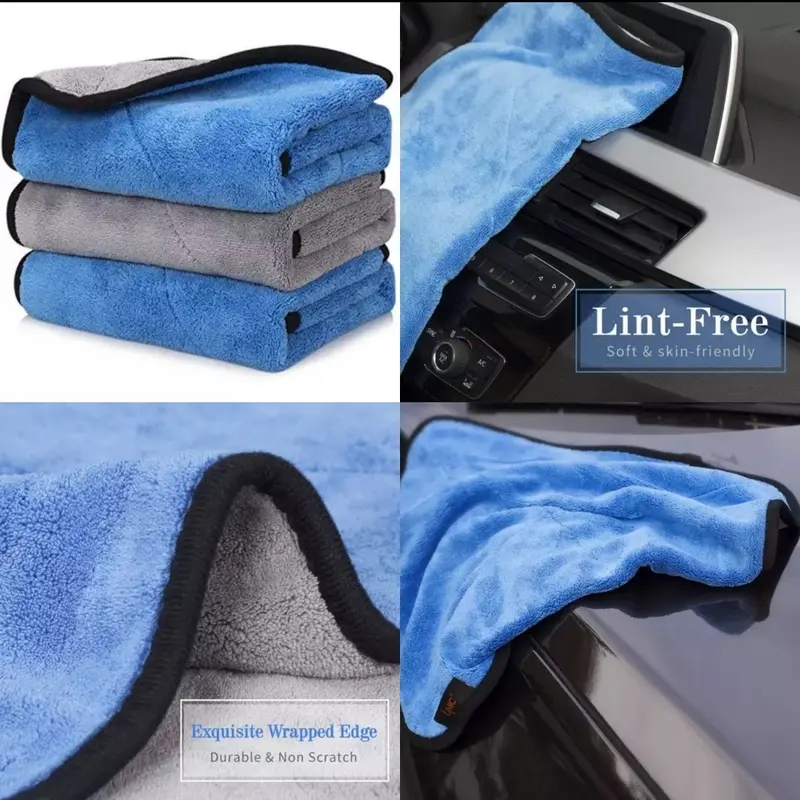 30x60cm lap mobil microfiber tebal jumbo 30x60cm 800GSM lap mobil besar anti lecet lap mobil jumbo 30x60cm 0