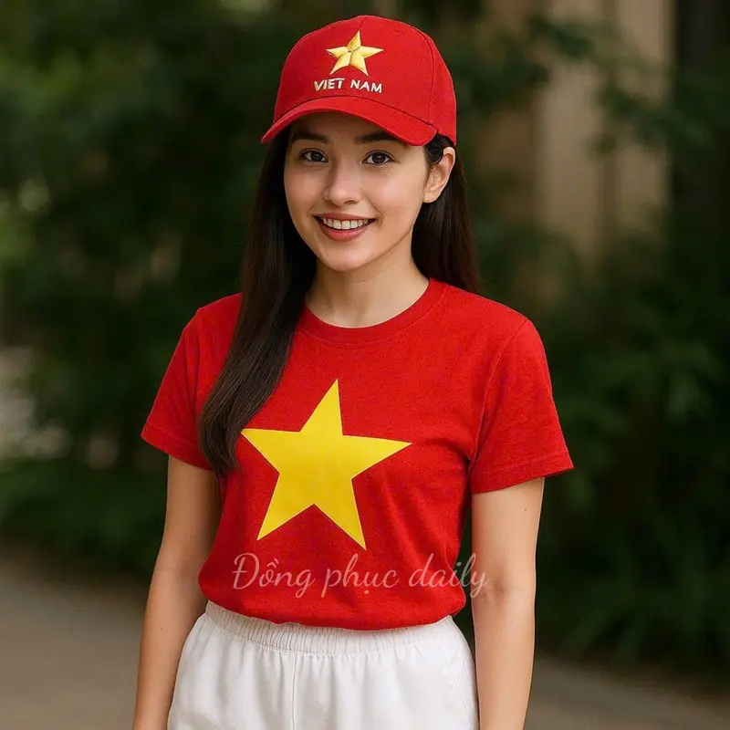 Áo Thun Cờ Đỏ Sao Vàng Việt Nam Giá Rẻ Lấy Tại Xưởng Thun Lạnh Cao Cấp Mềm Mịn Thoáng Mát.