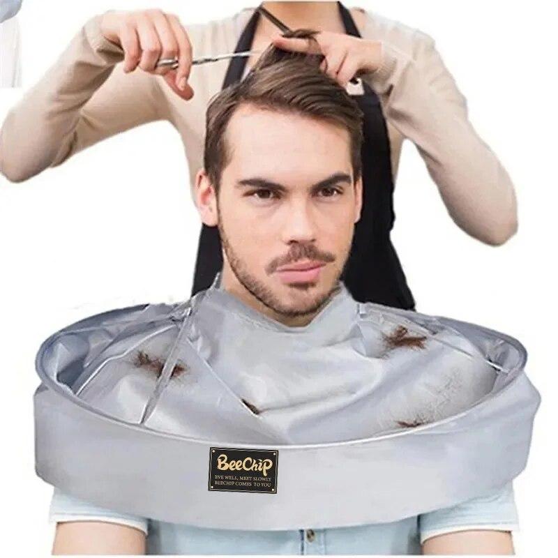 Product Introduction of DIY Hairdressing Cloak Umbrella Cloak Hairdressing Cloak Shaving Cover Hairdressing Apron Household Cleaning Protective 31