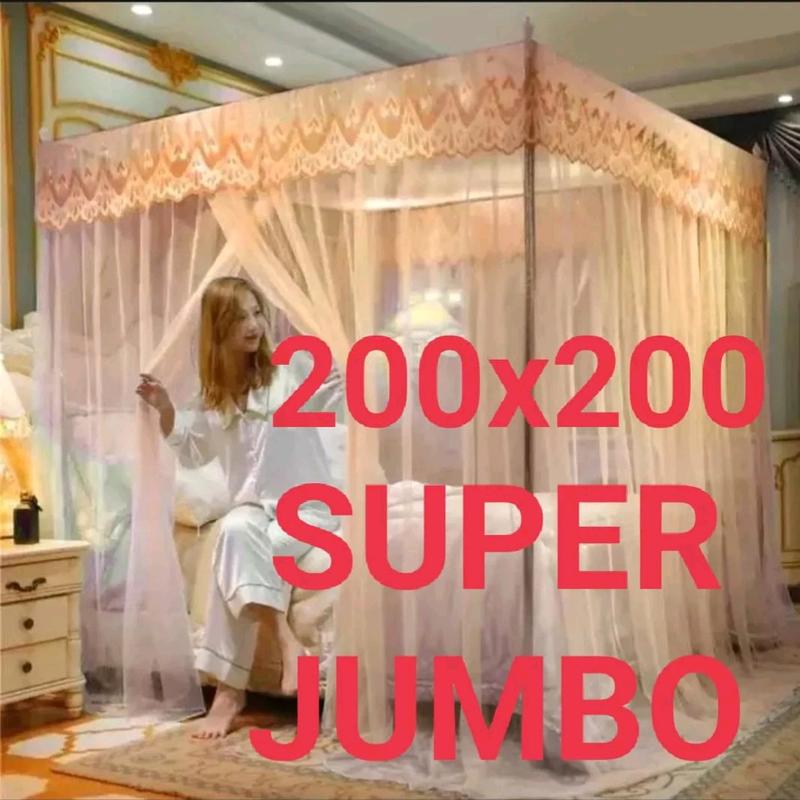 KELAMBU NYAMUK MODERN PERSEGI SUPER JUMBO 200X200 Pencegahan Serangga Putih 7