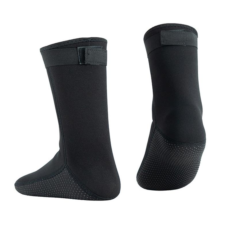 Product Introduction of Neoprene Diving Socks Non-slip Adult Warm Patchwork Elasticity Wetsuit Shoes Surfing Boots for Swimming Snorkeling 3
