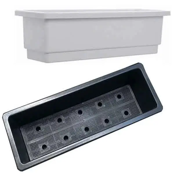 [Mua 5 Tặng 1] Trồng Rau, Trồng Hoa, Cây Cảnh Thông Minh Hình Chữ Nhật 47x19x16cm Tiện Lợi chậu nhựa
