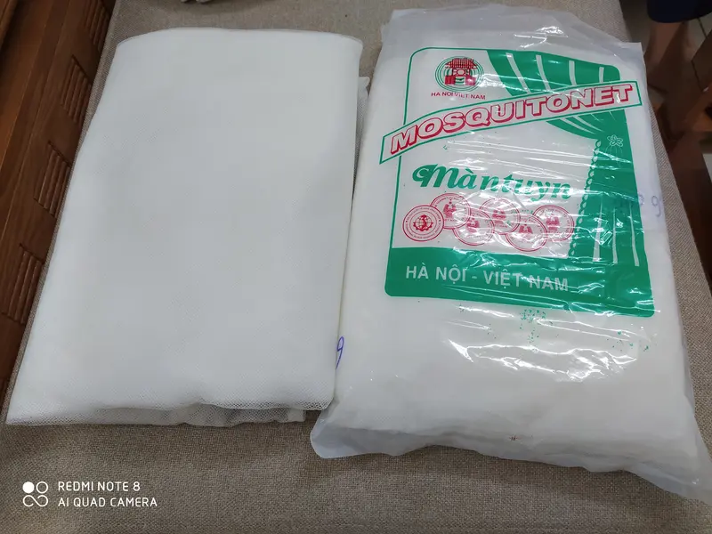 Màn tuyn chống muỗi chân dài( Loại 1) cho giường Đôi( kt ngang 1.6m hoặc 1.8m)-hàng Việt Nam 0