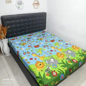 OBRALLL!!! Seprei BATANGAN Tanpa Sarung Bantal / Sarung guling Motif Katun Bisa Dicuci