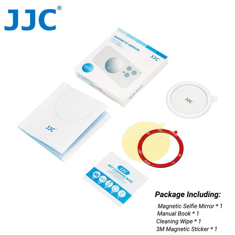 Product Introduction of JJC Snap On Magnetic Selfie Mirror, Mini Mirror Designed for Phone with Magsafe or Phone Case with Magnetic Ring, Accessory for Vlog Shooting, Live Stream and Self Portrait 8