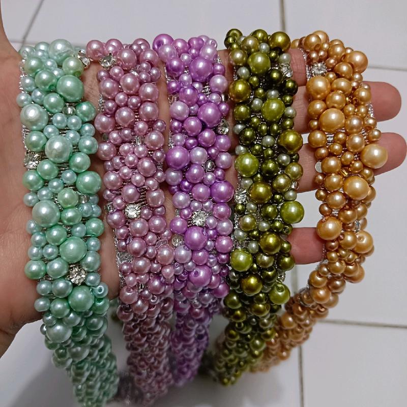 mutiara rangkai permata 2,5cmx50cm 0