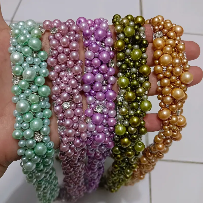 mutiara rangkai permata 2,5cmx50cm 0