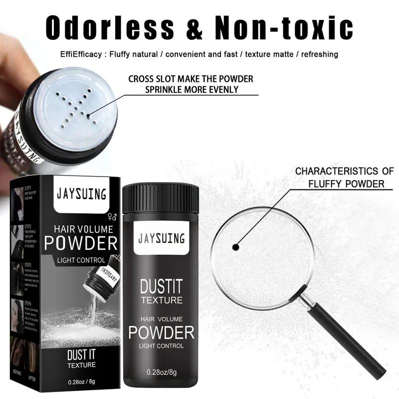 Hair Volumizing Powder, Light Control Hair Fluffy Powder, Hair Volume Powder, Hair Styling & Haircare Spray for Men & Women Hair Care 6