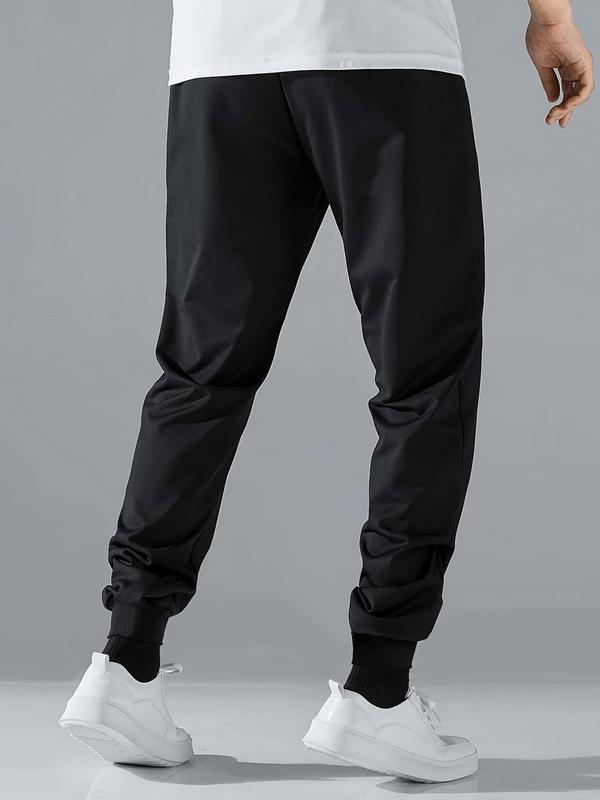 Men's Rose Print Pocket Drawstring Waist Sweatpants, Casual Soft Comfort Regular Fit Floral Print Elastic Waist Jogger Pants For Gym, Men's Spring & Fall Trousers 1