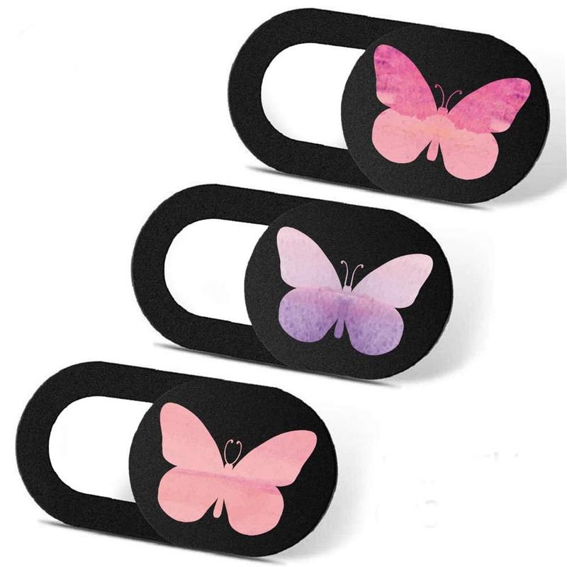 Butterfly Pattern Webcam Laptop Camera Cover, Ultra-thin Slide Webcam Laptop Camera Cover for Echo Show, Smartphone, Computer, Tablet, Chromebook, PC, Tech Accessories 0