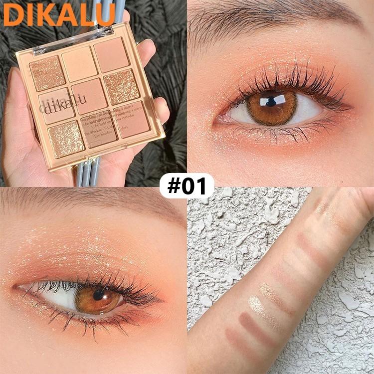 Product Introduction of DIKALU 901 EYESHADOW HIGHLIGHTER 9 COLORS BLOOMING 11