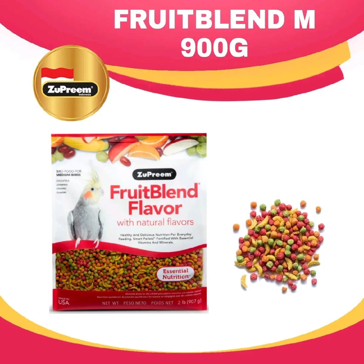 ZuPreem FruitBlend m 900g