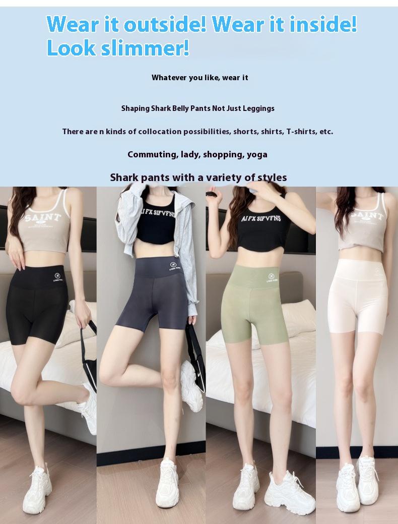 Product Introduction of Quần Thể Thao Cá Mập, Kiểu Bikini, Quần Đùi Thể Thao Yoga Mùa Hè, Mỏng, Dành Cho Nữ, Có Thể Mặc Ngoài Trời, Chống Lộ, Quần Legging Nâng Hông, Kiểm Soát Bụng 9