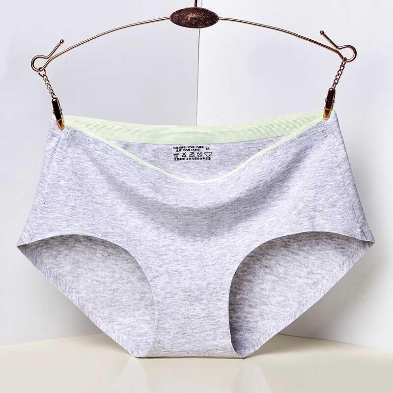 Product Introduction of Pure cotton seamless mid waist antibacterial sexy women's panties 8