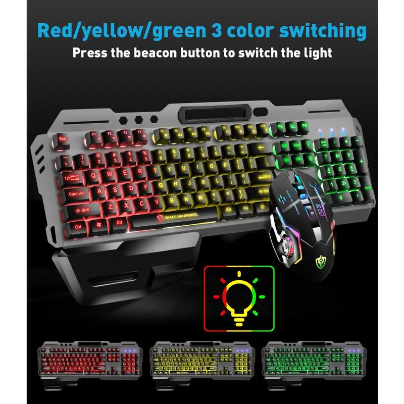 Bàn phím chơi game cơ học, GK70, 104 phím, đèn nền LED đầy màu sắc, tương thích với G700 3