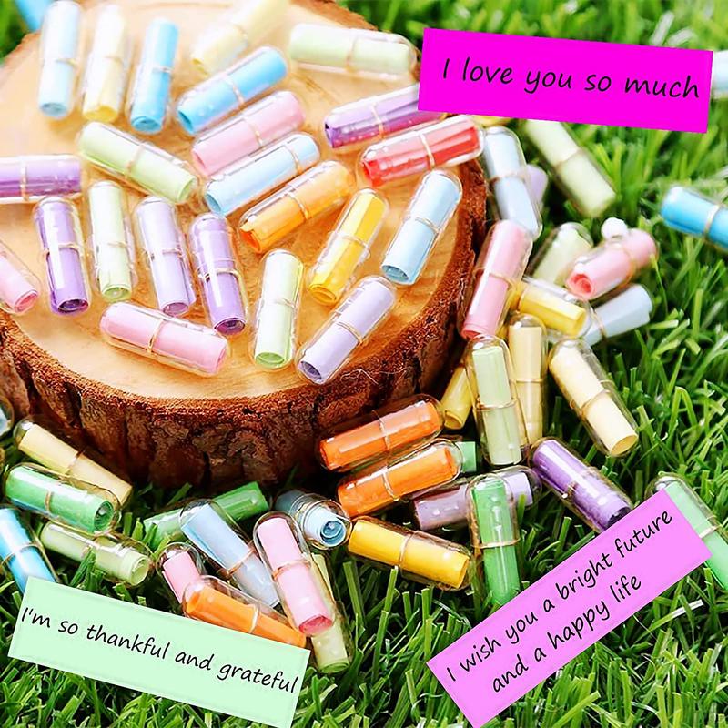 Party Favor Jar, 1 Set Capsule Letters Message in a Heart Shaped Favor Bottle, DIY Gifts for Girlfriend, Valentine's Day Gift Ideas 5