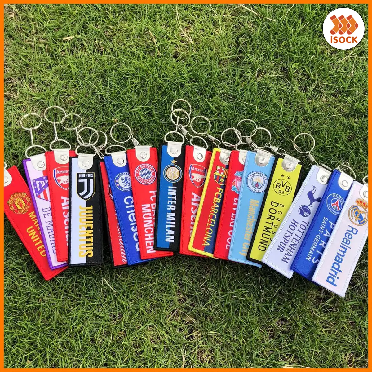 Móc Khóa Bóng đá CLB Móc Treo Chìa khóa Logo Các Clb Arsenal, Barcelona, Real Madrid, Chelsea, MU, Man City, Liverpool