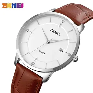 Jam Tangan Pria Wanita Analog Model Classic Tali PU Leather SKMEI 1801