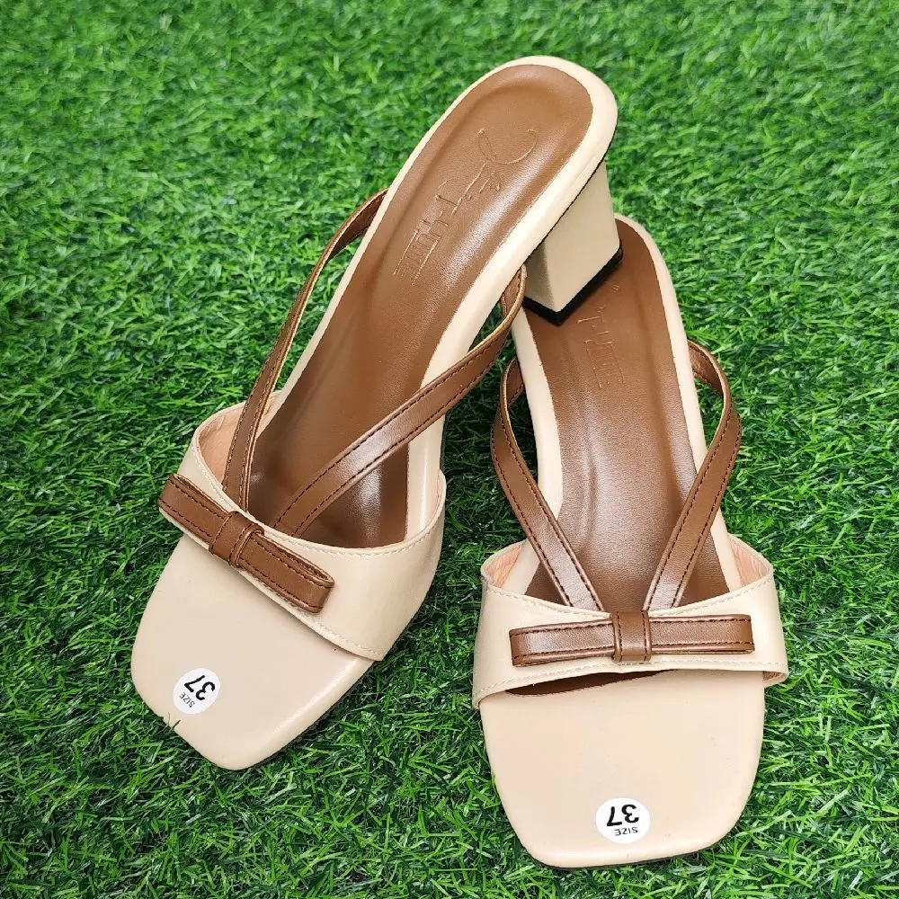 Gót 5 phân quai đính nơ phối  GiàY Shoes Nữ giày caogotnu DéP Nhung đẹp 2024
