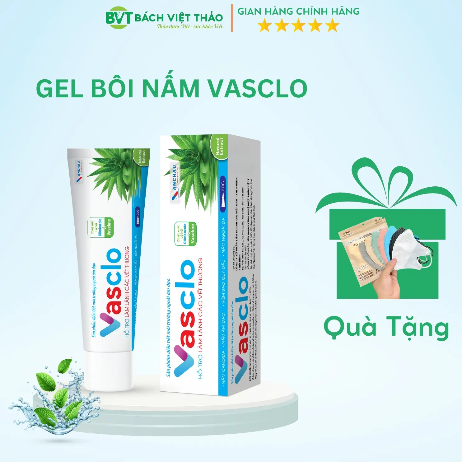 [Che Tên] Gel Bôi Phụ Khoa VASCLO Giúp Giảm Nấm Ngứa Candida, Chăm Sóc Vùng Kín ở  Nữ -Women gel  kháng nấm