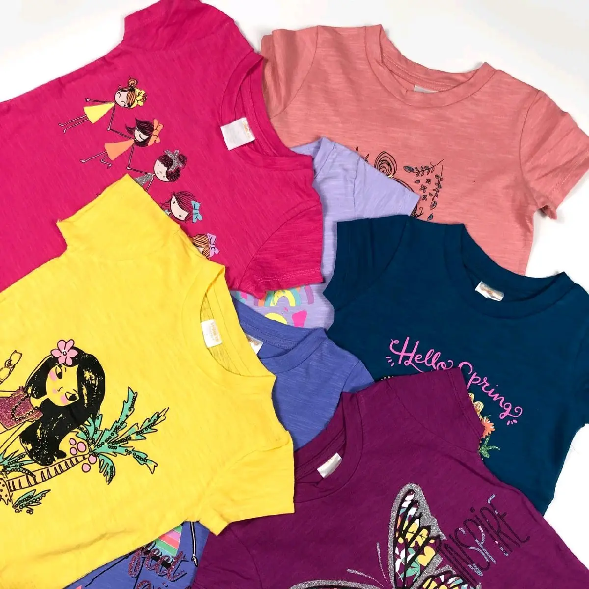 Baju Kaos Anak Cewek Gym motif terbaru Cantik Fashion