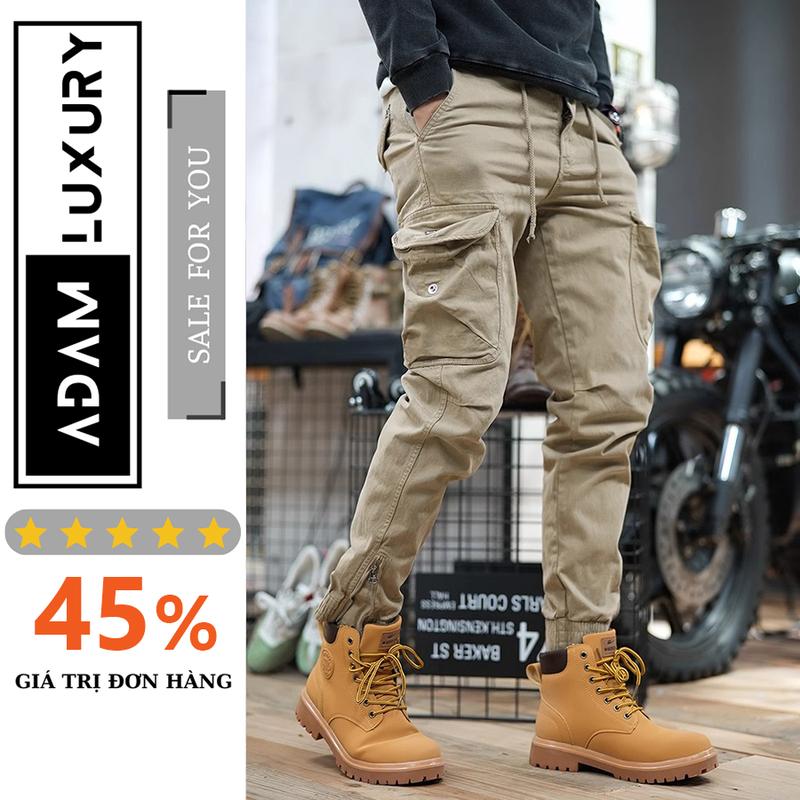 Quần Jogger Kaki 6 Túi Nam Nữ Thiết Kế Trẻ Trung, Năng Động, Thoáng Mát [JG 6 TÚI] Sport Cotton